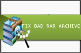 Fix Bad RAR Archive on Windows PC