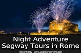 Night adventure segway tours in rome