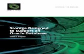 Enterprise Storage Designed to Support an Oracle Database