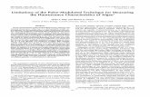 Limitations of the Pulse-Modulated Technique for Measuring the ...