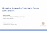 Financing Knowledge Transfer in Europe FinKT project