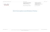 Anti-Corruption And Bribery Policy - Cisco Systems