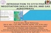 TUDARCO-Introduction to effective negotiation skills on oil and