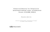 Interventions to improve antimicrobial use: evidence from ICIUM 2004