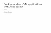 Scaling modern JVM applications with Akka toolkit