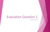 Evaluation question 1:Shauna Penfold