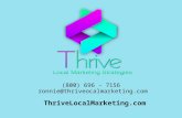 Thrive Local Marketing Strategies Video Marketing PowerPoint