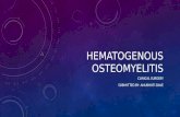 Hematogenous Osteomyelitis