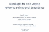 R Packages for Time-Varying Networks and Extremal Dependence