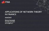 Applications of Network Theory in Finance