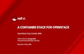 OpenStack Day Canada a Container Stack for OpenStack