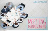 Meeting management (effective meeting)
