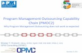 Program Management Outsourcing Capability Chain (PMOC2) - Why Program Management Outsourcing does not work as expected