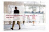 Annual employment law update, January 2017, Manchester