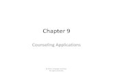 Chapter 9 - Counseling Applications