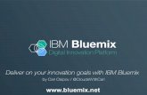 IT Roadmap Atlanta Deliver on your innovation goals with IBM Bluemix