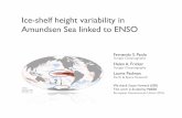 Ice-shelf height variability in Amundsen Sea linked to ENSO