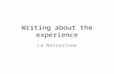 Writing about the experience