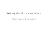 Writing about the experience2