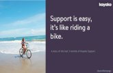 Support is easy, its like riding a bike...