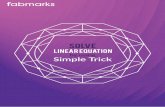 Solve linear equation by using this simple trick