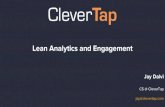 Lean Analytics and Engagement with CleverTap