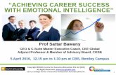 CBS Luncheon Talk on Achieving Career Success with EQ - 5 April 2016