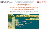 Le licenze open per la distribuzione e promozione della musica (Torino, dic. 2016)