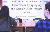 How to increase website conversions by applying the laws of great product design