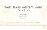 West texas western wear case study
