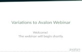 Avalon Variations webinar dec 2015