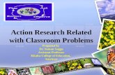 Action research related to Classroom problems