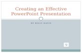 Creating an effective power point presentation with audio and timing