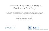 KTN Creative, Digital & Design Business Briefing — March 2016