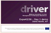 DRIVER Expe42 Den Haag - demo on April 19th 2016