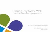 Nailing Jelly to the Wall: What do we mean by (e)portfolio?