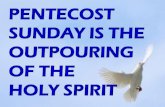 May 15 2016-Sunday Service Message- PENTECOST SUNDAY IS THE OUTPOURING OF THE  HOLY SPIRIT