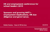 Sponsors & growing MATs - HR and employment law in education conference 2015, Debbie Stanley