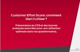 Customer Effort Score, comment bien l'utiliser ?