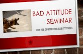 Bad Attitude Seminar
