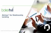Baker Hill Advisor for Relationship Lending Overview