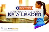 6 Ways Your Athlete Can Be a Leader for Positive Coaching Alliance