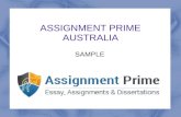 Assignment Prime Samle on Contemporary Issues
