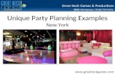Unique Party Planning Examples New York