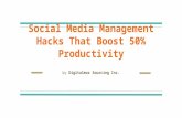 Social Media Management Hacks That Boost 50% Productivity