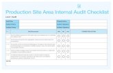 Production Site Area Internal Audit Checklist