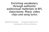 Enriching vocabulary through authentic audiovisual materials in EFL