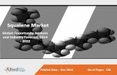 Squalene Market is Expected to Reach $214 Million, by 2022, Globally