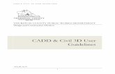CADD & Civil 3D User Guidelines