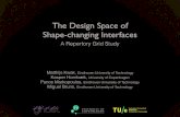 The design space of shape-changing interfaces: a repertory grid study